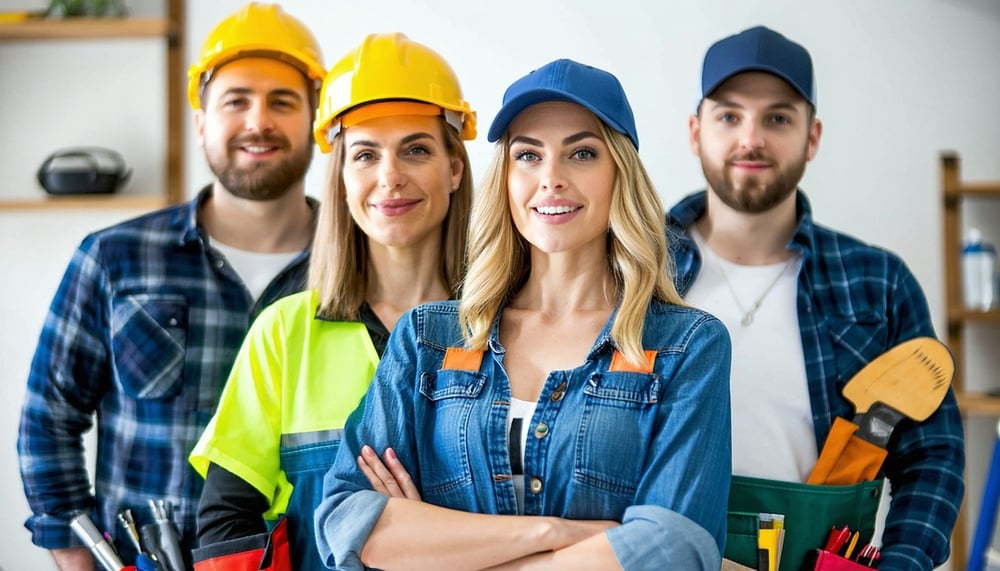 A team of professionals ready to assist with various home services.