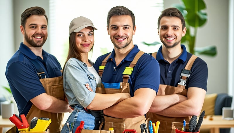 Handy Helpers team assisting with various home services